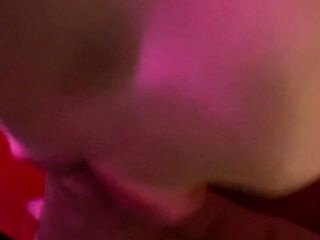 Best view of oral-job in black nylons and lace
