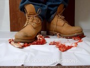 Crushing 6 Jelly Donuts with Timberland Boots