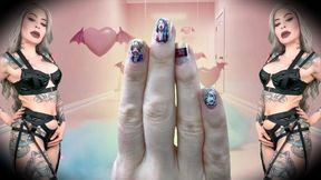 Hyperventilation for ahegao nails - AROMA, JOI, BRAIN ROT