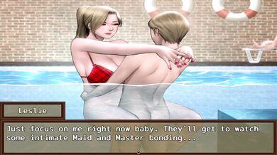 Zombie Retreat Pool Episode 2D Big Tits Grab Joystick Plunge