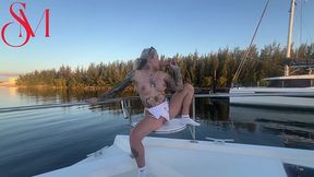 Sophia Mayyy - Horny Brit Bounced On Dildo Whilst Neighbouring Boat Watches!