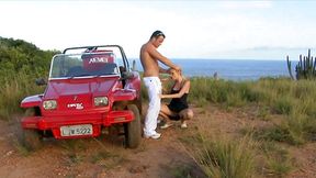 MILF Tarra White gets her ass fucked hard outside