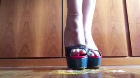 Sexy High Heels Crushing Egg