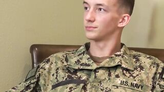 Military Hunk's Uniformed Stud Stripping & Masturbating Slowly For You
