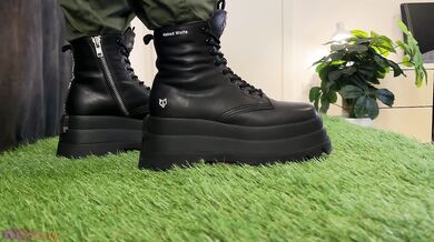 Crushing Your Little Worm with My Dangerous Naked Wolfe Boots