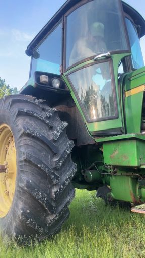 Tractor enthusiast gets a ride