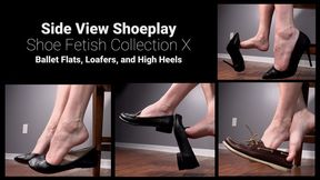 Side View Shoeplay - Shoe Fetish Collection X - Ballet Flats, Loafers, and High Heels - Kylie Jacobsx - MP4 4K HD