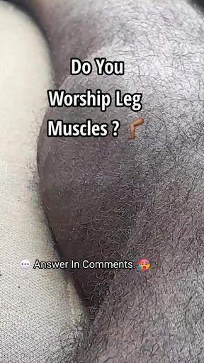 Do you worship my muscles ?  Feet Worshipping black