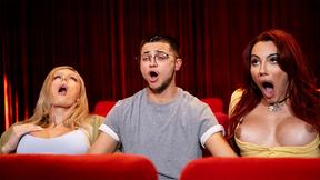 ”SHOCKING Guy with a cunt gets pounded by two large tits t-girls”