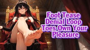 Foot Tease Denial Loop – Toes Own Your Pleasure | Goddess Hiyori