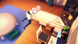 Gamer Girl Forgets to Turn off the Stream Masturbates on the table [3d hentai]