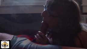 Sexy All American Granny Blowjob
