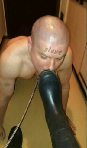 hairless male toilet boot cuckold