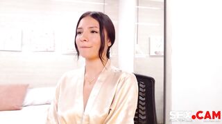 cute girl shows her beautiful body