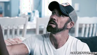 Muscle coach Dallas Steele barebacks his favorite black player