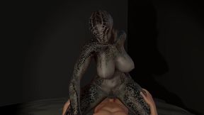 the lusty argonian maid on top - skyrim 3d porn parody