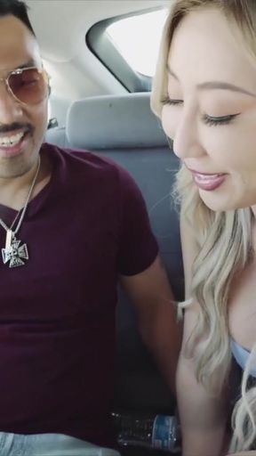 Iconic moment from &quot;Chinese Pornstar Nicole Doshi Riding Asian Uber Driver&quot;
