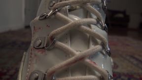 Fairytale ball busting with slave