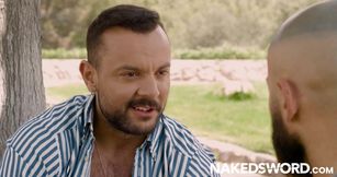 NAKEDSWORD Tattooed Francois Sagat Takes Sir Peter Hard Dick
