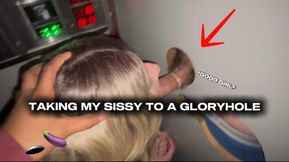 Taking My Sissy To A Gloryhole