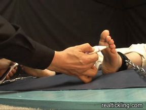 Tickling Olivia's Bare Feet