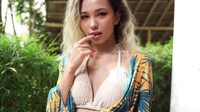 Tropical Asian Blonde Gets Fucked Doggy Style