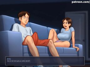 Summertime saga part 86 - footjob from stepsister while stepmom resting (Czech sub)