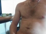 Jerking w/ coconut oil big cumshot