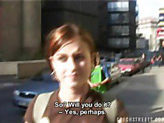 CZECH STREETS - VERONIKA BLOWS DICK FOR CASH