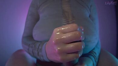 Oiled Big Nipples Jiggly Ride With Loud Moaning Sounds POV Ver
