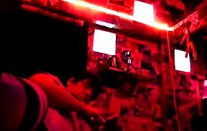 Booty Show Under Red Neon Lights