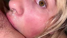 Petite Blonde Girl Likes to get face Destroyed