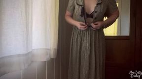 Vintage Housewife Reverse Striptease