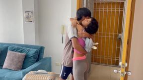 My little sister arrives from summer camp, receives the best dick&#x1F346; of her life