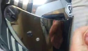 Helmet Cum shot POV