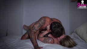 She goes wild on her first date when he sticks his dick inside her and fucks her tight pussy