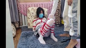 Chinese Bondage - Crossdresser Whipped Hard