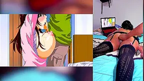 Stepbrother Dons Seductive Lingerie, Feeds Me His Load – Hot Hentai Sex