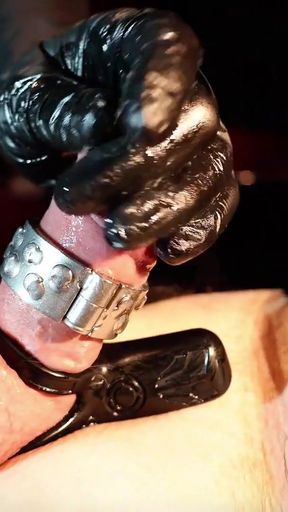 Captivating moment from &quot;Testicle Endurance Test: CBT, Urethral Rods, Electro Stimulation, and Handjobs - Maitresse Julia&quot;