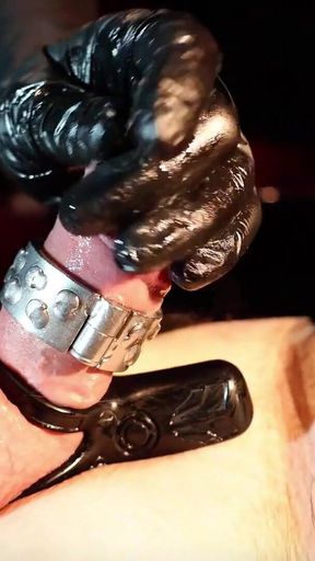 Captivating moment from &quot;Testicle Endurance Test: CBT, Urethral Rods, Electro Stimulation, and Handjobs - Maitresse Julia&quot;