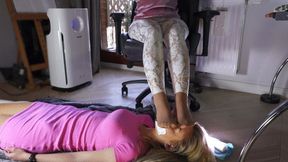 Helena Under Desk Of Boss Weronika - Tan Pantyhose - Part 02 - 4K