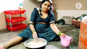 Desi Indian fucked in the kitchen