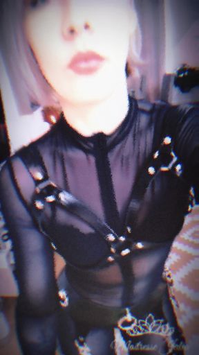 Mistress Julia in a Nylon Catsuit