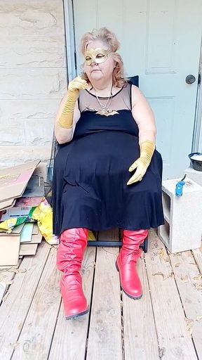 Bat Girl Is Taking a Smoke Break in Her