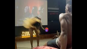 I ALMOST MADE THIS BLACK GUY CUM MORE THAN ONCE WHILE SITTING DOWN