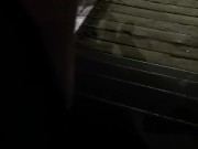 Pissing on the stairs
