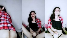 una deliciosa paja vampirica de marceline de  hora de aventura