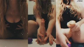 seule sur mon canape... orgasme