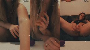seule sur mon canape... orgasme