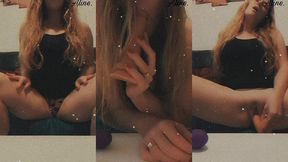 seule sur mon canape... orgasme